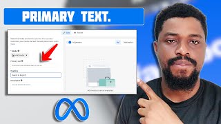 How to Put a Primary Text on Facebook Advert [upl. by Navnod]