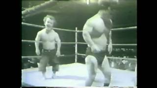 Sonny Boy Cassidy vs Farmer Pete 1950s championship midget professional wrestling match [upl. by Arica]