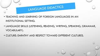 Didactics of English Language Teaching 2 What is Didactics [upl. by Carla]