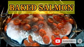 Baked salmon menu recipe [upl. by Yedorb]