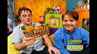 Ant amp Dec with Melanie Sykes presenting the Bigger Breakfast April 1998 with Phill Jupitus [upl. by Bruce]