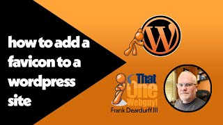 how to add a favicon to WordPress site [upl. by Dex]