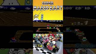 SUPER MARIO KART DE SUPER NINTENDO  1° CORRIDA 50CC  MUSHROOM CUP RACE [upl. by Haleehs]