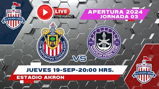 CHIVAS FEMENIL VS MAZATLÁN EN VIVO JORNADA 03 LIGA MX AP24 [upl. by Aekan569]