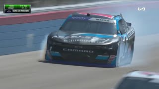 FIRST LAPS OF RACE SAM MAYER RILEY HERBST CRASH  2023 ANDYS FROZEN CUSTARD 300 NASCAR AT TEXAS [upl. by Ellenet768]