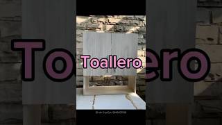 Toallero para baño color Encino polar medidas 79 alto x 79 ancho x 25 profundidad [upl. by Angelis]