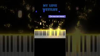 MY LOVE  WestLife  Piano cover [upl. by Htnamas157]