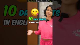 10 Dry Fruits Names in English 🍑 Kids Spoken English Learn with Adi  Adi Connection shorts [upl. by Itak]