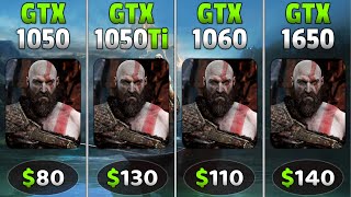 GTX 1050 vs GTX 1050 Ti vs GTX 1060 vs GTX 1650  Quad GPUs Comparison🔥 [upl. by Mogerly513]