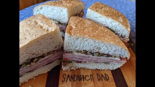 How To Make A Muffuletta Sandwich  Sandwich Dad [upl. by Haig]