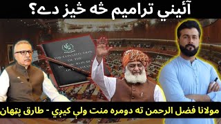 Constitutional Amendments Bill 2024 amp the need for Maulana Fazl Rahman explained by Tariq Pathan [upl. by Delfine]