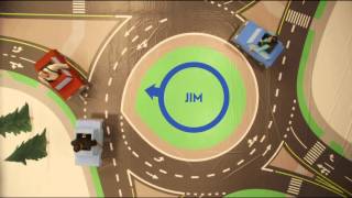 WisDOT Roundabout Educational Video Take it Slow How to navigate a multilane roundabout [upl. by Levana]