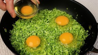 Add eggs to broccoli Quick breakfast in 10 minutes simple and delicious recipe [upl. by Valina]