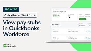 How to set up and use QuickBooks Workforce to see pay stubs and W2s [upl. by Elocyn381]