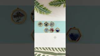 Making Resin Jewelry  tutorial link ⬆️ uvresin crafts earrings pendant diy [upl. by Cates]