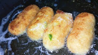 Chicken Potato Croquettes Croquettes Recipe [upl. by Aener490]