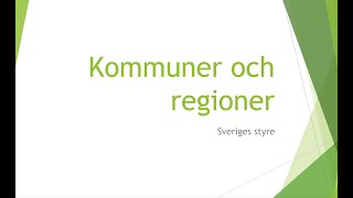 Kommun och Region [upl. by Elatnahs]