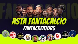 ASTA FANTACREATORS 20242025  Asta Fantacalcio Live  Feat fantalabofficial [upl. by Solim995]