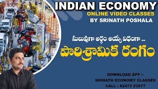 Indian Industry Sector  Economy Classes  Srinath Sir [upl. by Ahsila]