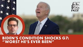 Biden’s condition shocks allies at G7 summit with one saying it’s ‘worst he has ever been’ report [upl. by Llerraj]