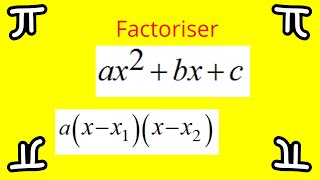 Factorisation dun polynôme du second degré [upl. by Boatwright133]