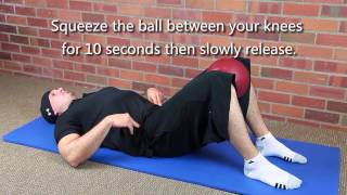 Ball Squeeze Hip Strengthening [upl. by Refinnaej]