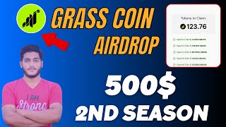 Grass Airdrop Season 2  How To Get Grass Coin Airdrop Season 2 Free [upl. by Clorinda]