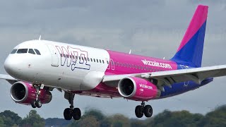 Wizzair London Luton Plane Spotting Airbus A320 Sharklets Wizz Air Wizzcom Hungary Airplanes [upl. by Elocel]