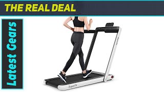 GYMAX Walking Pad Review Compact Foldable Treadmill for Home and Office Fitness [upl. by Otrebliw]