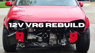 MK4 GTI 12v VR6 Engine Rebuild in 15 minutes [upl. by Previdi]