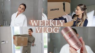 HOME ALONE FOR A WEEK SKIMS amp VARLEY HAULS SKIN UPDATES  WEEKLY VLOG  NADIA ANYA [upl. by Keeryt]