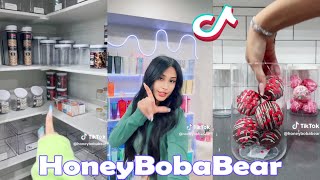 NEW Honey Boba Bear TikTok Compilation 2024  Honey Boba Bear Organizing and Restocking [upl. by Marika]