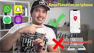 How to Spoof Location on iPhone Without Computer 2023 [upl. by Robson]