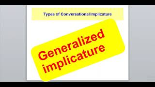 Discourse Analysis Lesson 7 Conversational Implicature [upl. by Vergne]