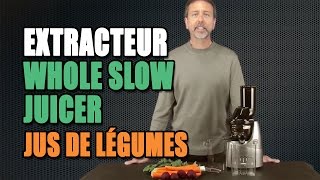 Extracteur Whole Slow Juicer B6000 Kuvings Jus de légumes [upl. by Eicyak376]