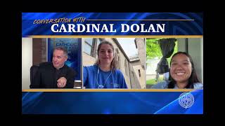 61924 Seton Pilgrim Marina Frattaroli returns to Conversations with Cardinal Dolan program [upl. by Tager]