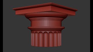 3Ds MAX Doric capital by Grishin Michael [upl. by Thorncombe796]