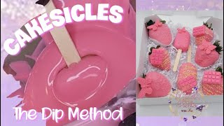 Cakesicles The Dip Method  Chocolate Dipped Treats [upl. by Nisse]