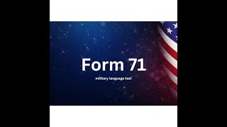 ᎬϽᏞ t Proficiency Test Sample 71  Military English Language Readiness [upl. by Bertine]