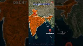 Longest amp Shortest Flight Routes of India ✈️🤯 dreameatamil shorts shortstamil [upl. by Ettore319]