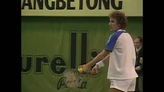 Stefan Edberg vs Mats Wilander  1986 Stockholm Final Highlights [upl. by Angi]