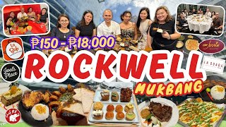 ₱150  ₱18000 MUKBANG IN ROCKWELL WITH TEAM CHEF RV [upl. by Jensen]