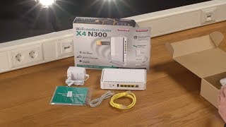 Unboxing e installazione di Sitecom WLM4600 WiFi Router X4 N300  ITALIANO [upl. by Sisson]