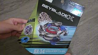 UNBOXING BX34 Cobalt Dragoon  Left Spin Beyblade X [upl. by Ytsud]