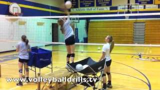 Volleyball Hitter Drill Box Arm Swings [upl. by Balmuth]