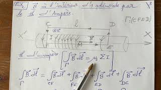 Exercice 2 sur le théorème d’Ampère  solénoïde [upl. by Hilel]