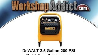 DeWALT 25 gallon 200 PSI Quiet Trim Compressor [upl. by Rivera505]