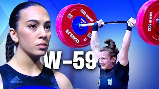 W59kg European Weightlifting Championships 2023 [upl. by Fleurette]