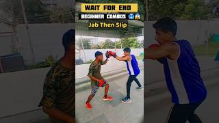 Beginner Boxing Combos To Work On 😱🥶boxing boxingtraining [upl. by Fabi]