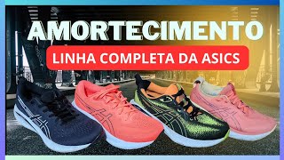 Tênis de amortecimento da linha Asics [upl. by Davida]